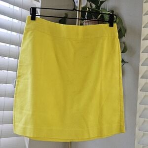 LOFT Sunny Yellow Pencil Skirt